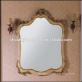 Bathroom wall mirror with makeup mirror